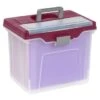 Office Depot® Clear/burgundy Large Mobile File Box -Home Furnishing Store 739612 w MainProductImage BUS Lg