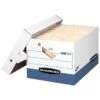 Bankers Box® Presto White/blue Letter/legal Storage Box -Home Furnishing Store 739615 w MainProductImage BUS Lg