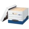 Bankers Box® R-Kive White/blue 60% Recycled Storage Box, Case Of 12 -Home Furnishing Store 739638 w MainProductImage BUS Lg