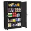 Tennsco® 5-Shelf Black Steel Jumbo Storage Cabinet 78 X 48inch