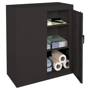 Realspace® Black Steel 2 Adjustable Shelf Storage Cabinet 42 X 36 X 18inch 3 Realspace® Black Steel 2 Adjustable Shelf Storage Cabinet 42 X 36 X 18inch