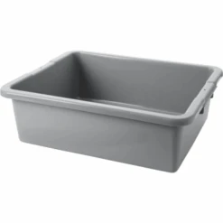 Rubbermaid 7.1 Gallon Undivided Utility/bus Box (Gray) (6-Pack)