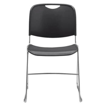 National Public Seating® Ultra Compact Plastic Stack Chair Grey 5 National Public Seating® Ultra Compact Plastic Stack Chair Grey - Image 3