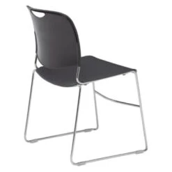 National Public Seating® Ultra Compact Plastic Stack Chair Grey 12 National Public Seating® Ultra Compact Plastic Stack Chair Grey -Home Furnishing Store 751767 w DetailedProductView2 Lg