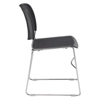 National Public Seating® Ultra Compact Plastic Stack Chair Grey 7 National Public Seating® Ultra Compact Plastic Stack Chair Grey - Image 5