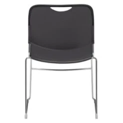 National Public Seating® Ultra Compact Plastic Stack Chair Grey 14 National Public Seating® Ultra Compact Plastic Stack Chair Grey -Home Furnishing Store 751767 w DetailedProductView4 Lg