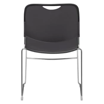National Public Seating® Ultra Compact Plastic Stack Chair Grey 8 National Public Seating® Ultra Compact Plastic Stack Chair Grey - Image 6