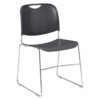 National Public Seating® Ultra Compact Plastic Stack Chair Grey -Home Furnishing Store 751767 w MainProductImage Lg