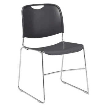 National Public Seating® Ultra Compact Plastic Stack Chair Grey 3 National Public Seating® Ultra Compact Plastic Stack Chair Grey