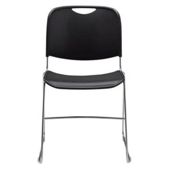 National Public Seating® Ultra Compact Plastic Stack Chair Black 5 National Public Seating® Ultra Compact Plastic Stack Chair Black - Image 3