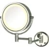 Jerdon 8.5 Wall Mounted Mirror Chrome Lighted Case Of 4 -Home Furnishing Store 752622 V Lg