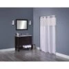 Focus Products Hookless Double H Shower Curtain 71 X 77" White Package Of 12