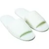 GENERIC Polyester Terry Slippers, Open Toe, Adult Size, White, Package Of 10 Pair -Home Furnishing Store 759991 K Lg