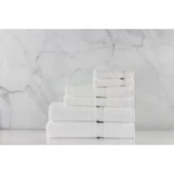 1888 Mills Magnificence Bath Towel Dobby 27x54 16 Lbs/dozen White Case Of 24 -Home Furnishing Store 761432 w LifestyleImage Lg