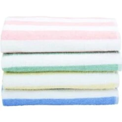 Fibertone Cabana Stripe Pool Towel 30x70 15lb/dozen Porcelain Blue Case Of 24