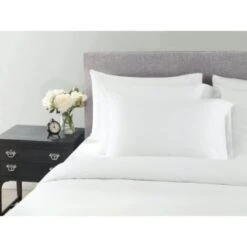 Wynrest® Microfiber Flat Sheet, Queen, 90x120", White, Case Of 12