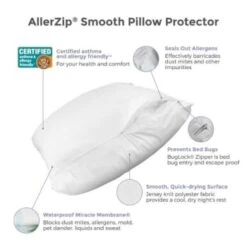 Protect-A-Bed Allerzip® Pillow Protector With Zipper, 2 Pk Std 21x27" 6/cs -Home Furnishing Store 790280 w DetailedProductView3 Lg