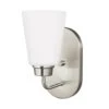 Sea Gull Lighting® Kerrville 4.75 In. 1-Light Incandescent Wall Sconce (Brushed Nickel)