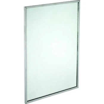 Bobrick® 18 X 24 In Stainless Steel Framed Mirror 4 Bobrick® 18 X 24 In Stainless Steel Framed Mirror - Image 2