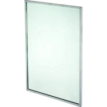 Bobrick® 18 X 24 In Stainless Steel Framed Mirror 3 Bobrick® 18 X 24 In Stainless Steel Framed Mirror