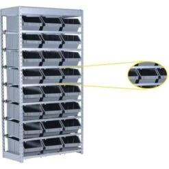 Mustang Rack Commercial Bin Rack Replacement Plastic Bins, Package Of 6