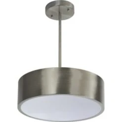 Liteco 14 In. 1-Light Pendant Fixture (Brushed Nickel)