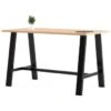 Kfi 36 X 72 X 41" H Table With Vintage Steel Frame Maple 2 Kfi 36 X 72 X 41" H Table With Vintage Steel Frame Maple -Home Furnishing Store 953793 WebOnly Lg