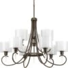 Progress Lighting® Invite 9-Light Indoor Chandelier (Mylar) 1 Progress Lighting® Invite 9-Light Indoor Chandelier (Mylar) -Home Furnishing Store 979740 WebOnly Lg